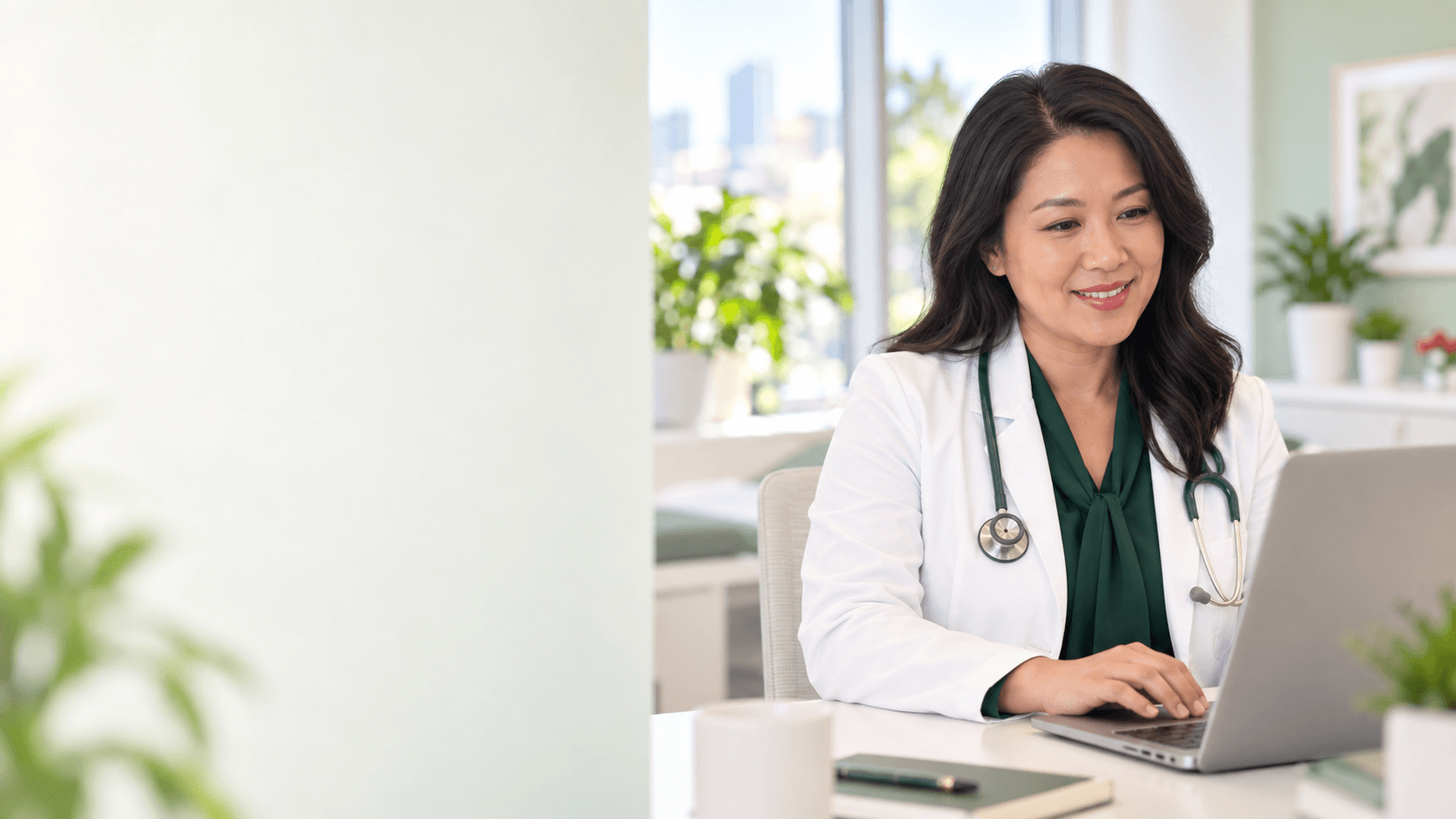 Doctor providing a virtual medical appointment in Calgary